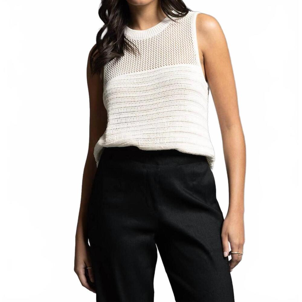 NEW WEEKEND LOS ANGELES sayra knit tank in ivory
